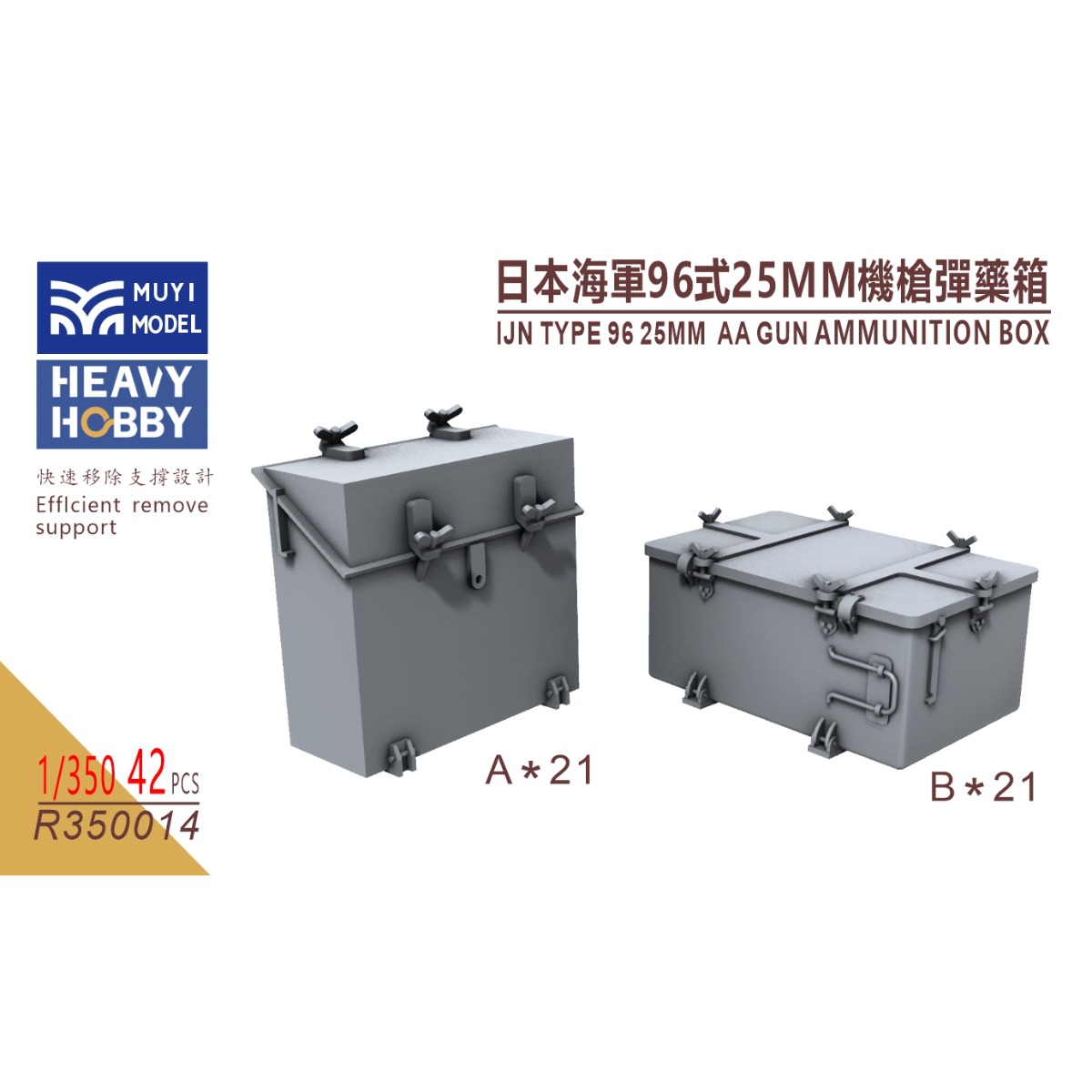 Enclosure 3D Printing - MUYI 모델 R350014 1/350 IJN 타입