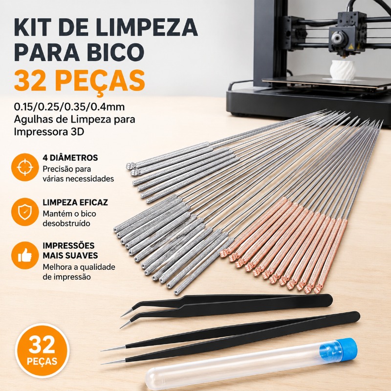 3D Printer Extruder - 32Pcs 3D 프린터 노즐 청소 바늘