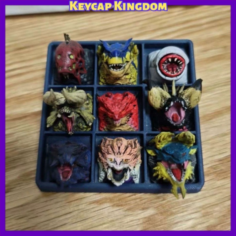 3D Printing Keyboard Keys - 몬스터 헌터 드래곤 레진 커스텀 키캡