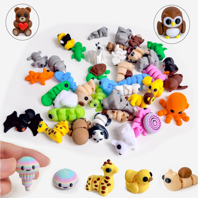 3D Printing Household Items - 10-50Pcs 3D 인쇄 된 다채로운 미니