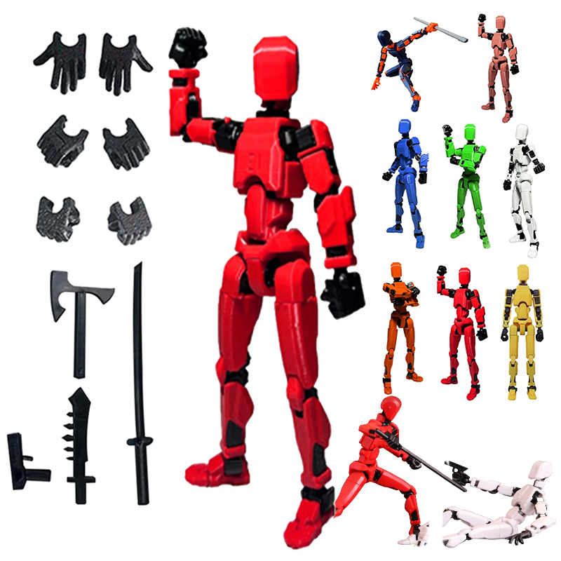 3D Printing For Dummies - 1개 13관절 가동식 피규어 조립식 DIY