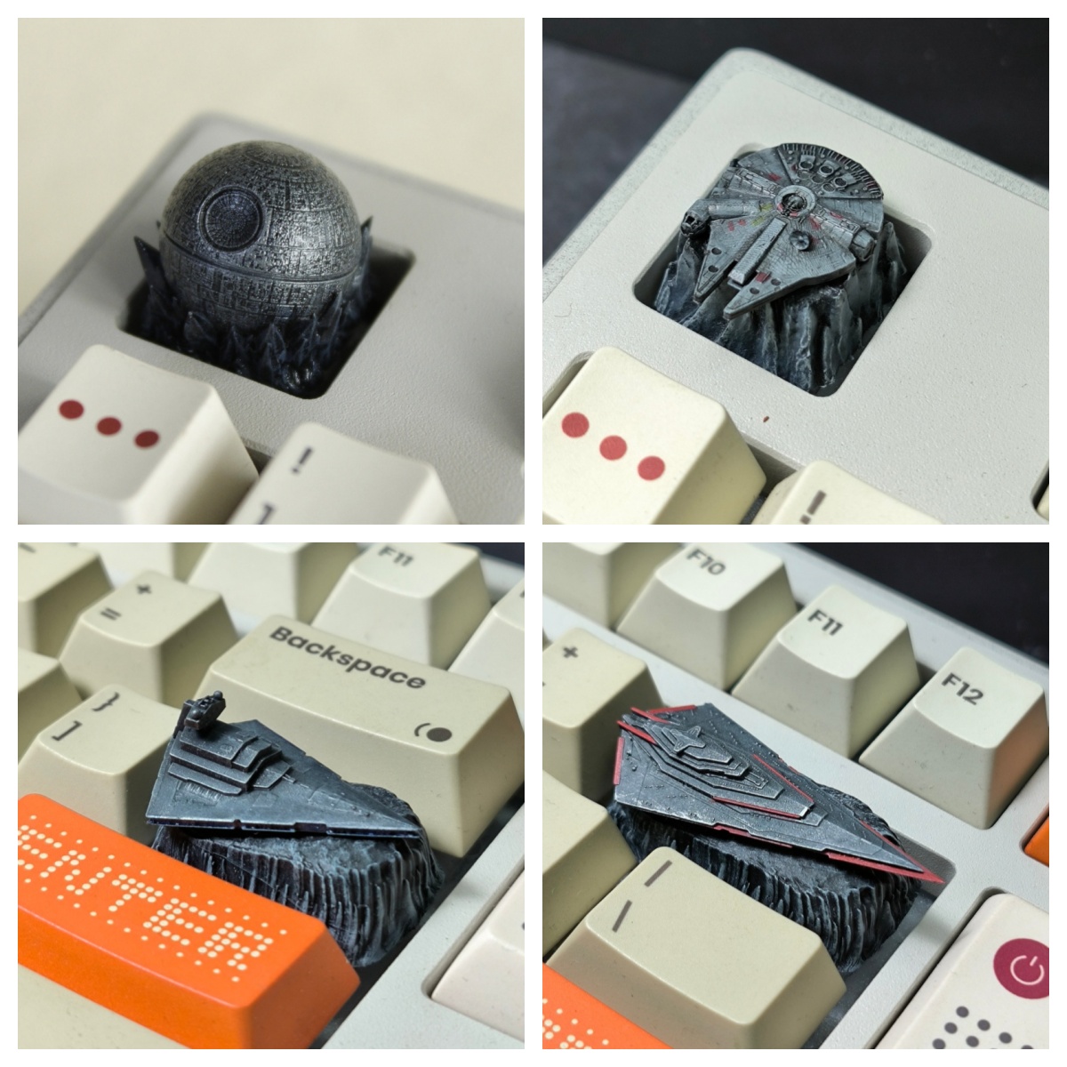 3D Printing Keyboard Keys - HCY 데스 스타 아티산 키캡 레진