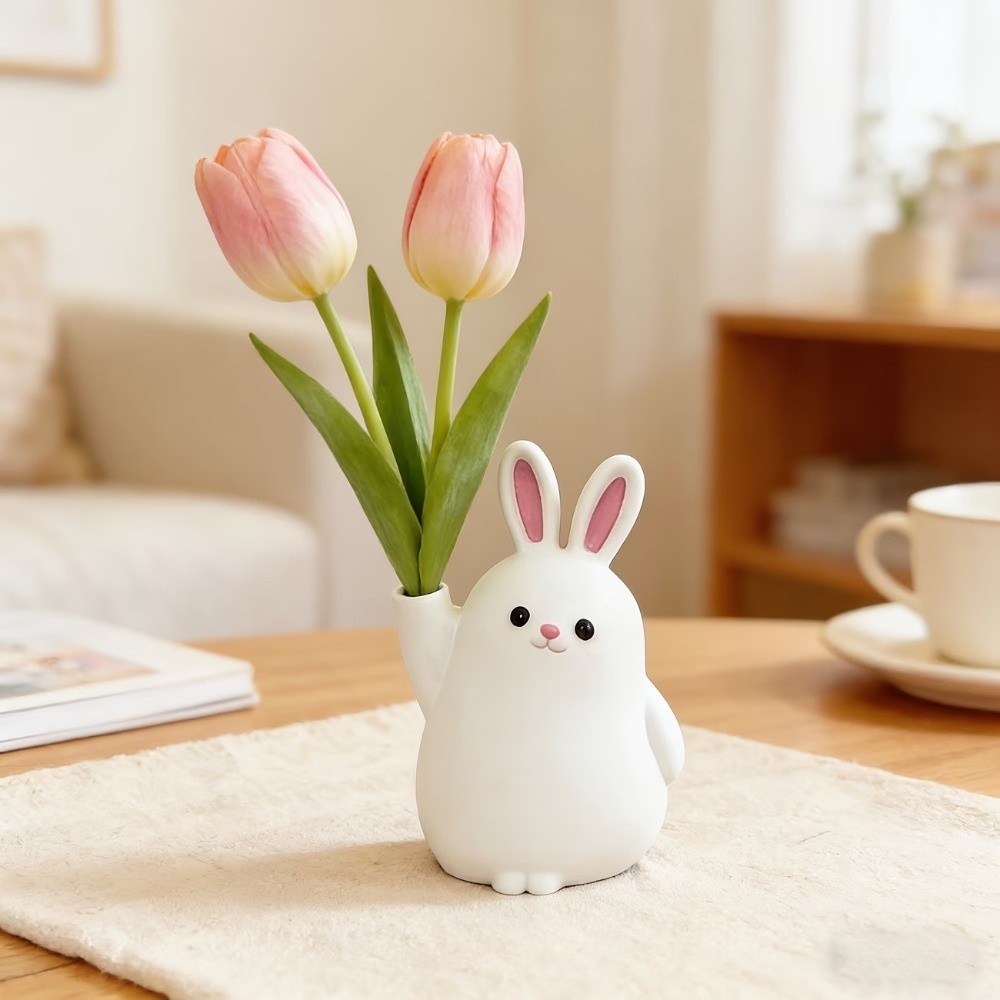 창의적인 3D 프린팅 플라스틱 토끼 화병 만화 귀여운  - 3D Printing Rabbit 리뷰 및 가격