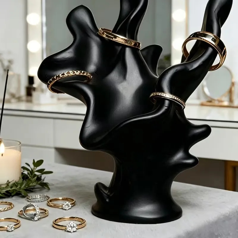 3D 인쇄된 산호 가지 모양의 쥬얼리 홀더, 블랙 링  - 3D Printing Ring Holder 리뷰 및 가격