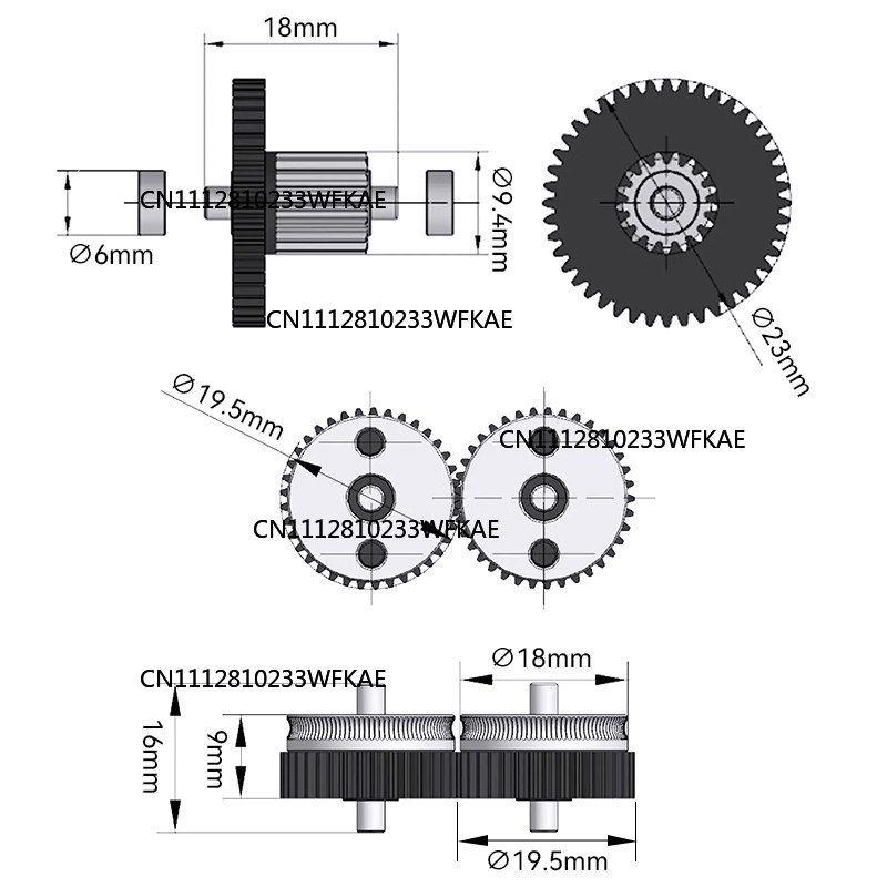 HGX-압출기 기어 어셈블리용 3D 프린터 부품 경화강 - 3D Printer Extruder 리뷰 및 가격