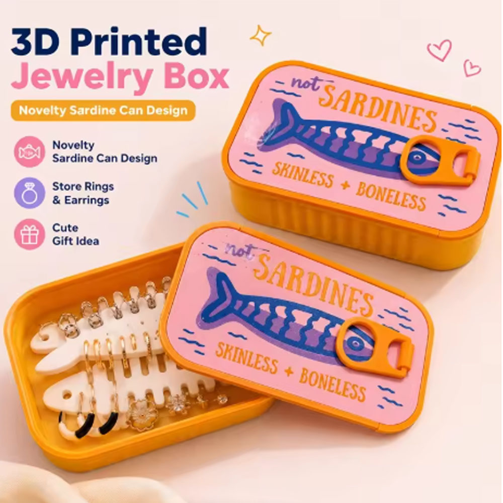 정어리 틴 쥬얼리 박스 3D 프린팅 목걸이 귀걸이 보관 - Enclosure 3D Printing 리뷰 및 가격