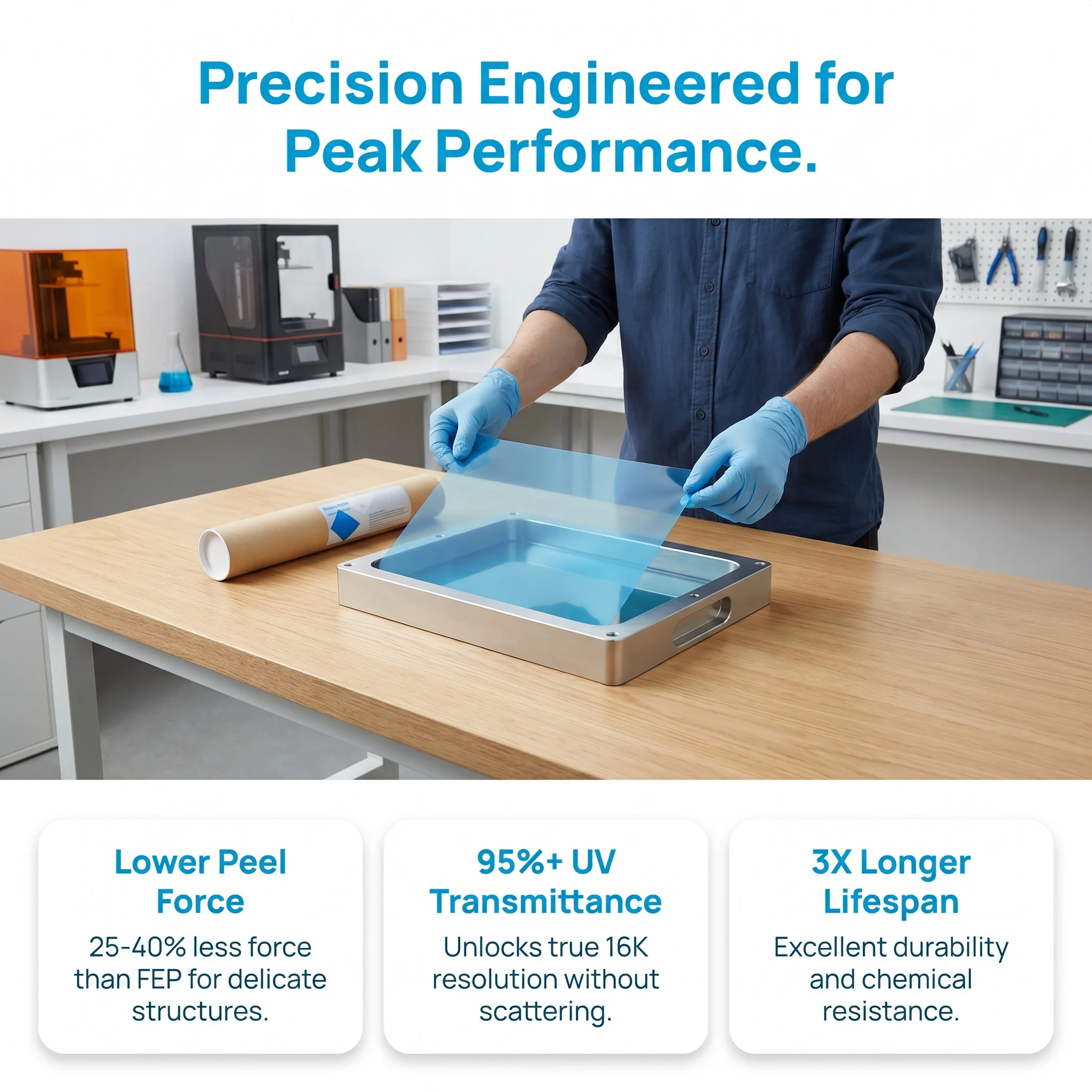 NFEP 필름 210x150x0.127mm PFA 필름 - 3D Printing Elegoo 리뷰 및 가격