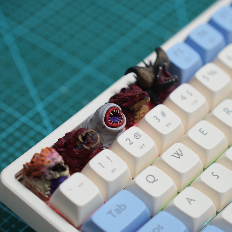 몬스터 헌터 드래곤 레진 커스텀 키캡 기계식 키보드 개 - 3D Printing Keyboard Keys 리뷰 및 가격