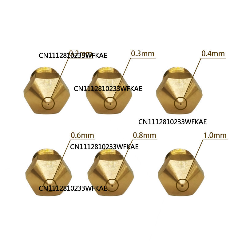 5pcs MK10 M6 압출기 노즐 1.75mm 황동  - 3D Printer Extruder 리뷰 및 가격