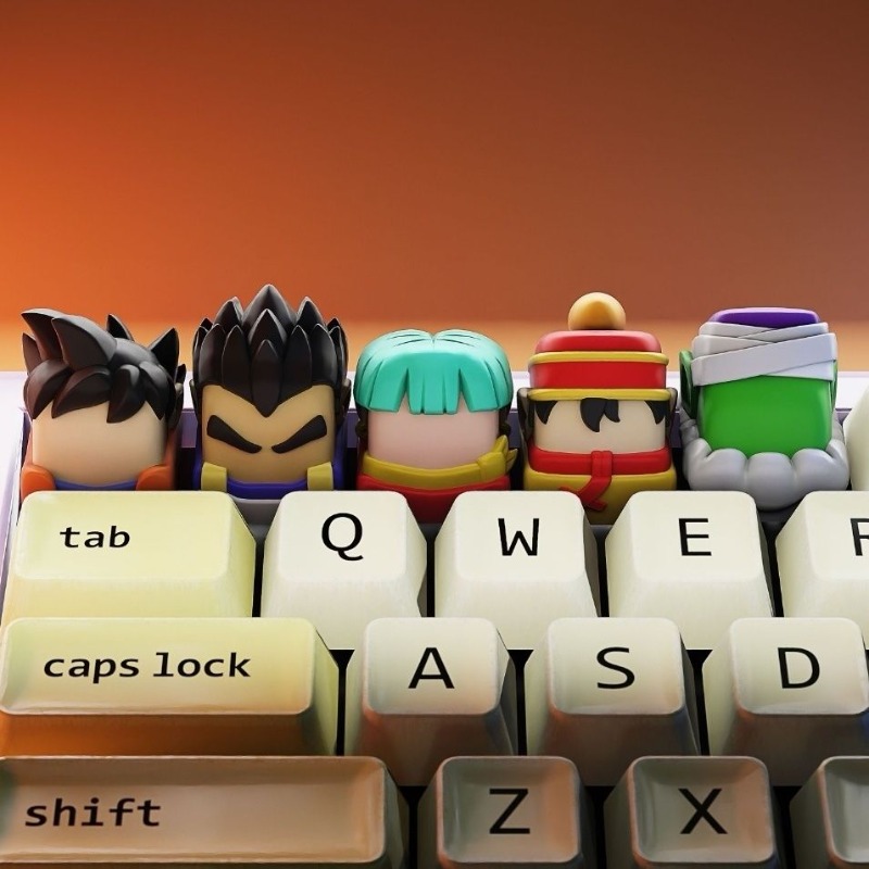 새로운 애니메이션 키캡, 고급스러운 디자인의 기계식 키 - 3D Printing Keyboard Keys 리뷰 및 가격