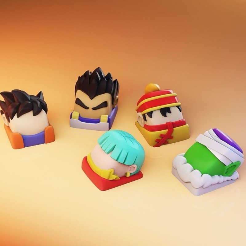새로운 애니메이션 키캡, 고급스러운 디자인의 기계식 키 - 3D Printing Keyboard Keys 리뷰 및 가격