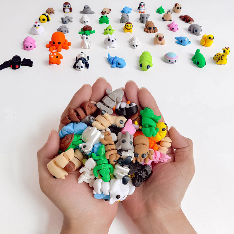10-50Pcs 3D 인쇄 된 다채로운 미니 동물 인형 - 3D Printing Household Items 리뷰 및 가격