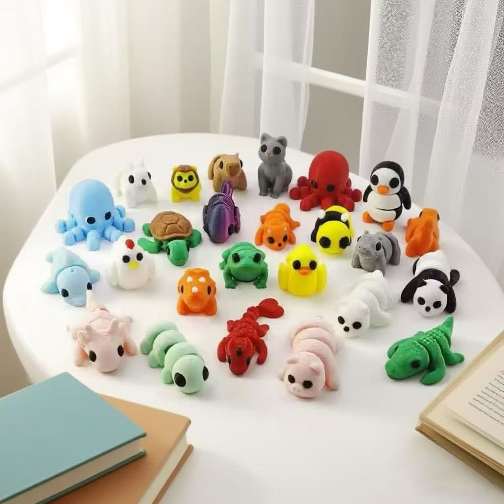 10-50Pcs 3D 인쇄 된 다채로운 미니 동물 인형 - 3D Printing Household Items 리뷰 및 가격