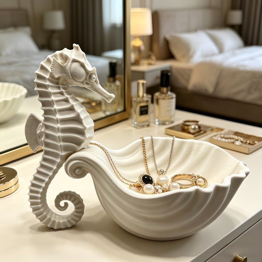 3D 프린팅 해마 모양 수납 트레이 플라스틱 장식용 보 - 3D Printing Ring Holder 리뷰 및 가격