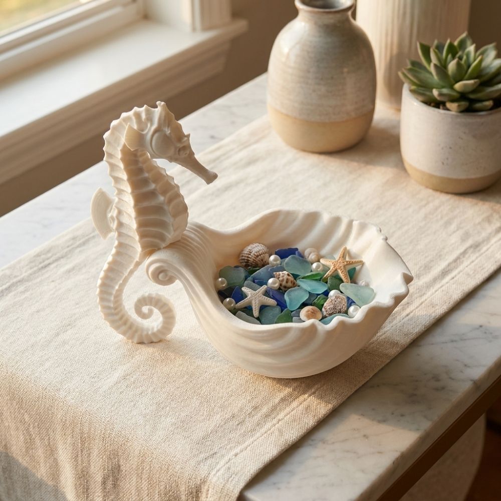 3D 프린팅 해마 모양 수납 트레이 플라스틱 장식용 보 - 3D Printing Ring Holder 리뷰 및 가격