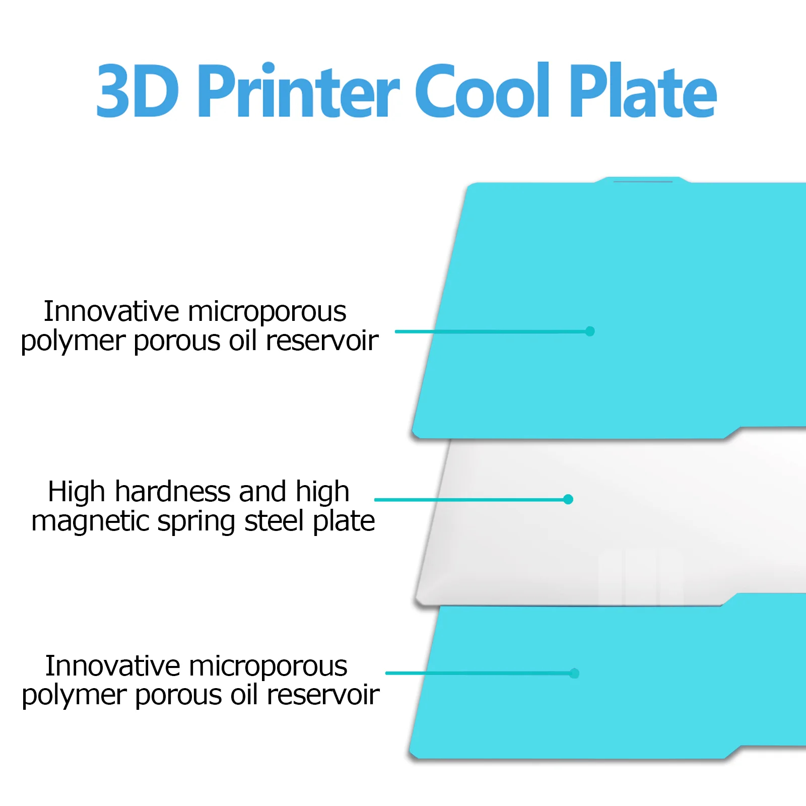 Elegoo Centauri 카본 히트 베드용 글레이셔 - 3D Printing Elegoo 리뷰 및 가격