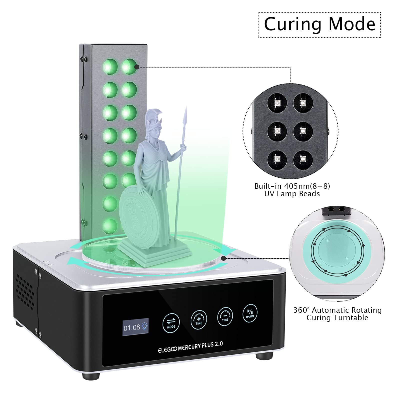 ELEGOO Plus 2.0 세척 및 경화 스테이션 세 - 3D Printing Elegoo 리뷰 및 가격