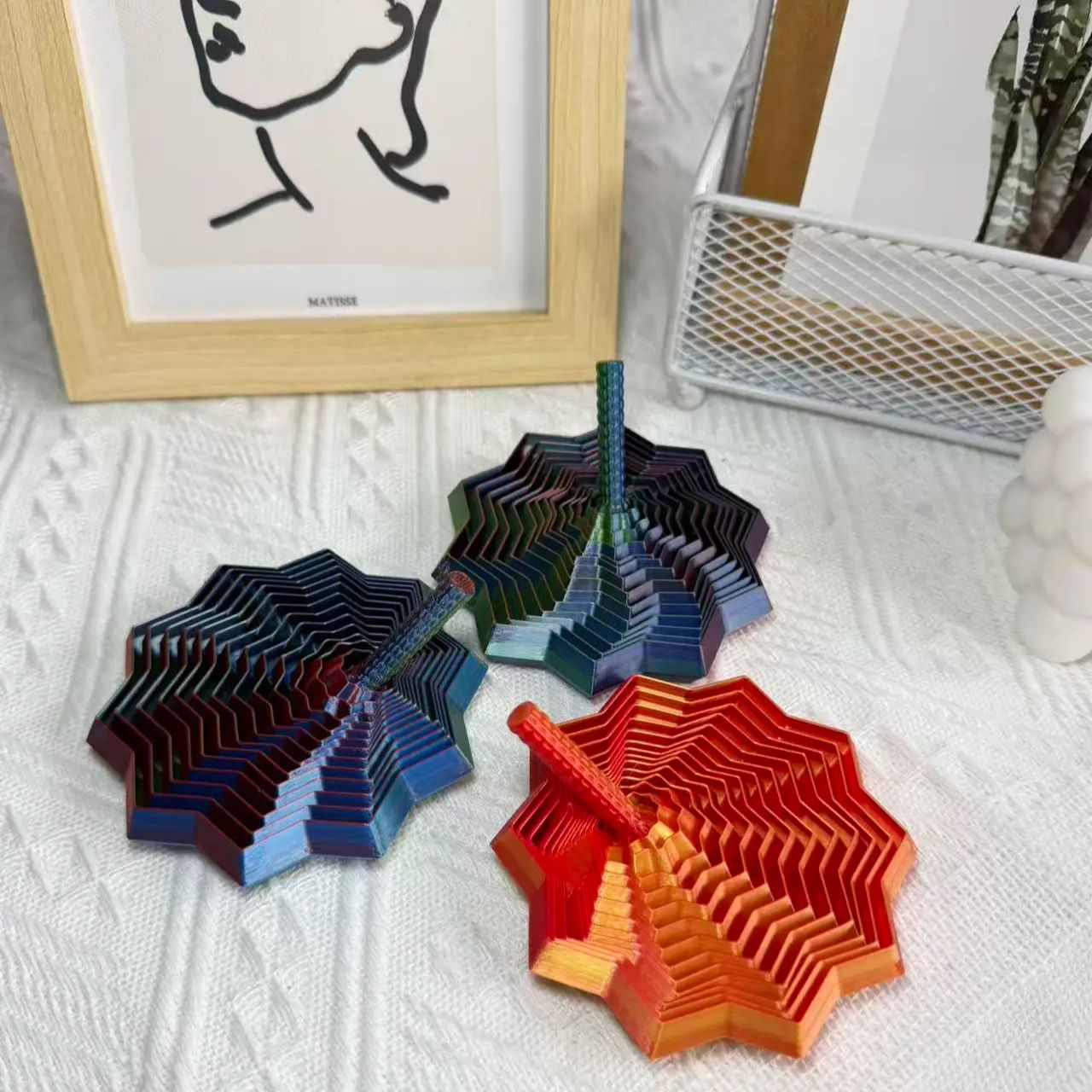 1PCS 3D 프린팅 육각 회전 나선형 데스크탑 장식  - 3D Printing Household Items 리뷰 및 가격