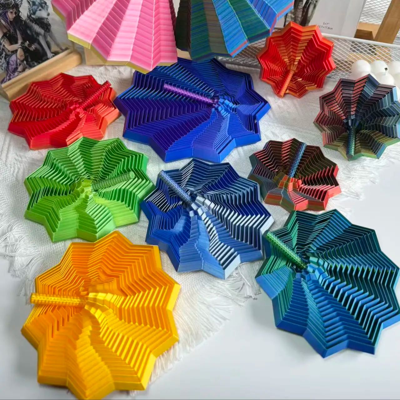 1PCS 3D 프린팅 육각 회전 나선형 데스크탑 장식  - 3D Printing Household Items 리뷰 및 가격