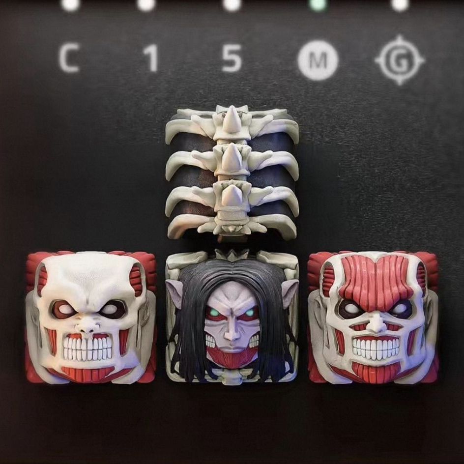 새로운 진격의 거인 공동 브랜드 키캡 세트 만화 알란  - 3D Printing Keyboard Keys 리뷰 및 가격