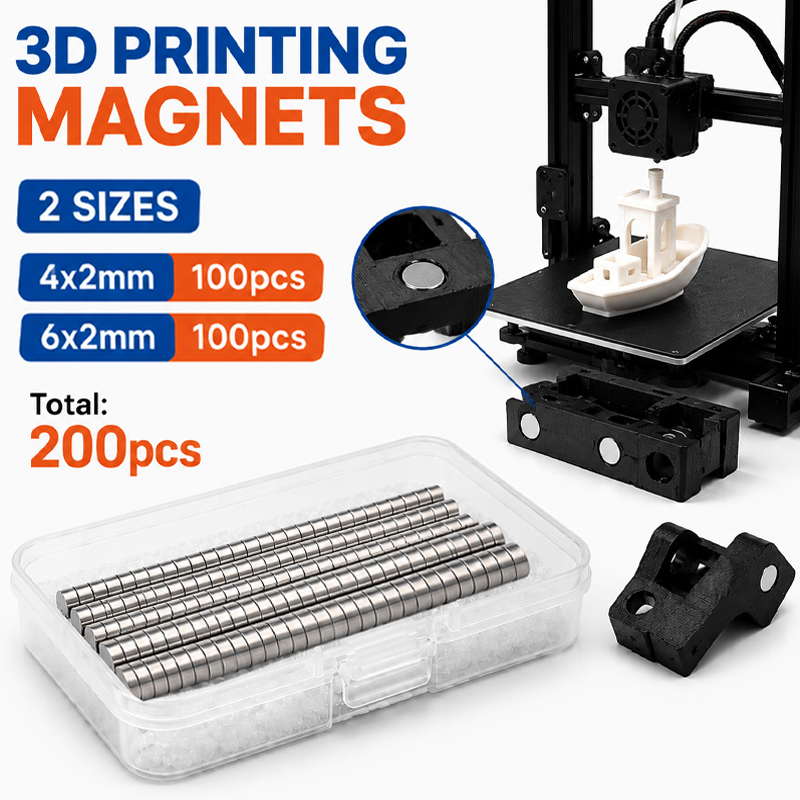200개/박스 3D 프린팅 자석 키트 (밤부랩용) 강력 - Enclosure 3D Printing 리뷰 및 가격