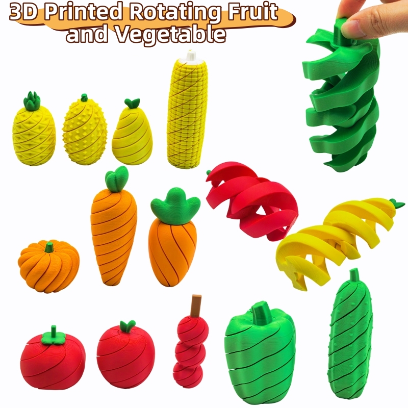 3D 프린팅 과일 및 채소 스트레스 해소 장난감 시리즈 - 3D Printing Household Items 리뷰 및 가격