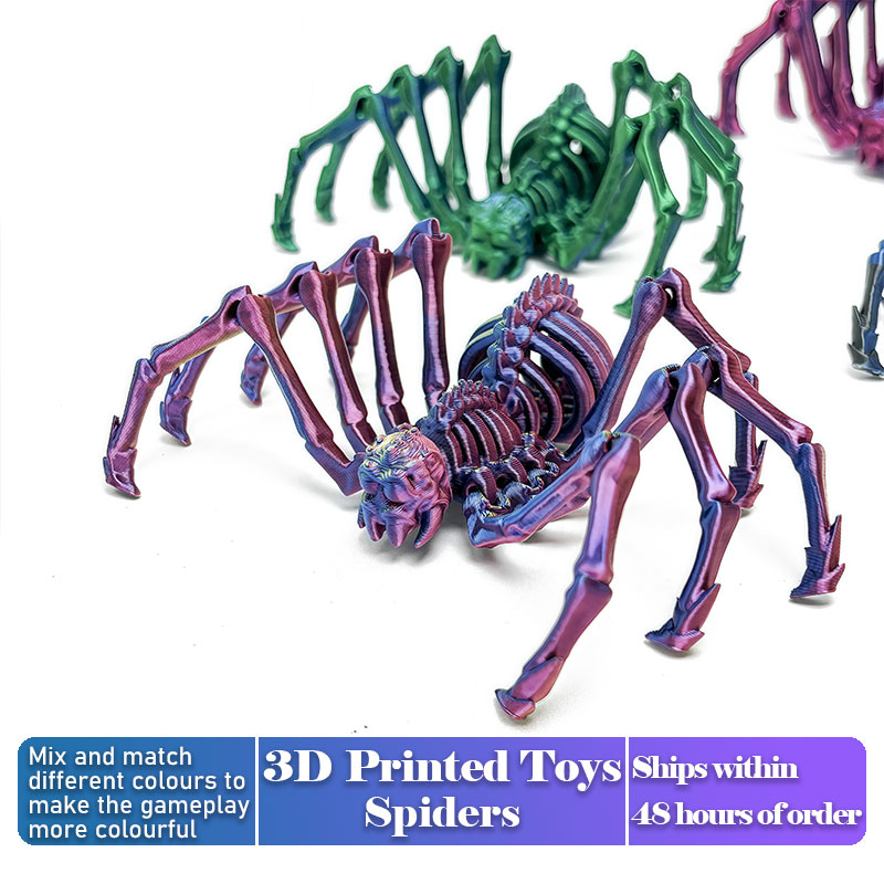 관절이 움직이는 3D 프린팅 거미 모형, 움직이는 다리 - 3D Printing Household Items 리뷰 및 가격